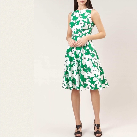 Hobbs London Fit-and-Flare Evie Dress sz. 2 - Picture 2 of 8